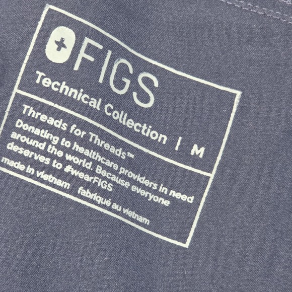 FIGS Kade Straight Leg Scrub Pants Womens M Medium Navy Blue Medical Nurse FIONx - Picture 10 of 13